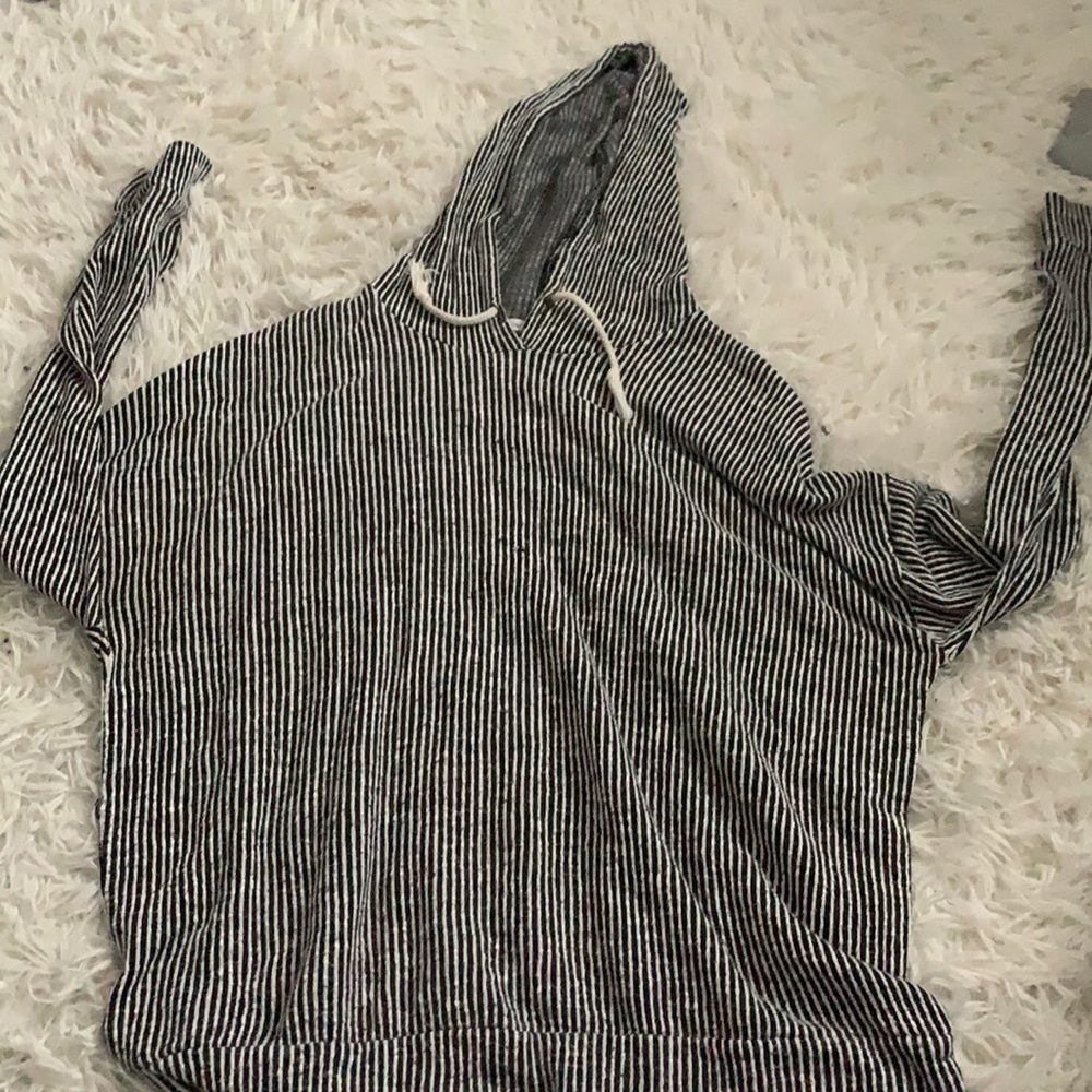 Black and white sweater